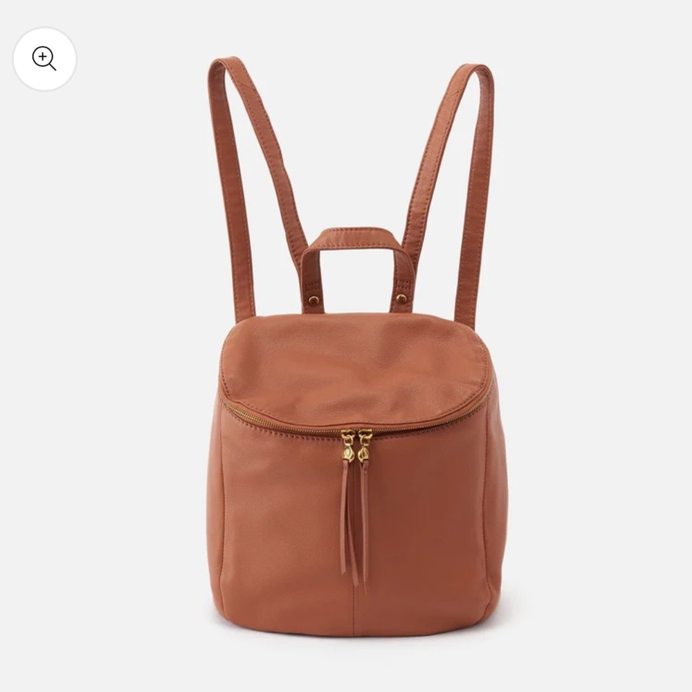 HOBO River Butterscotch Pebbled Leather Backpack Purse NWT